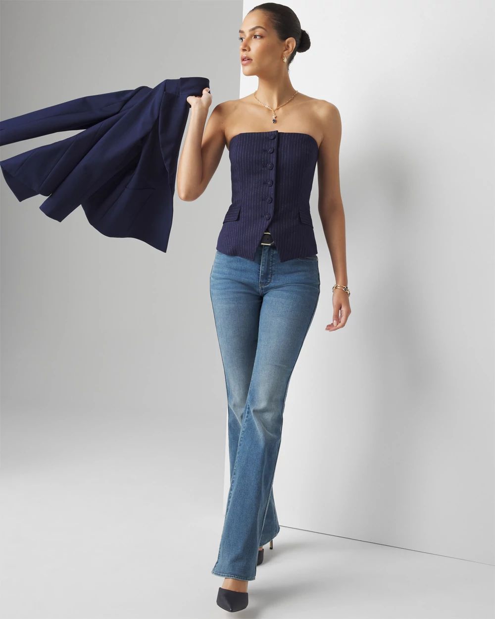 Pinstripe Bustier