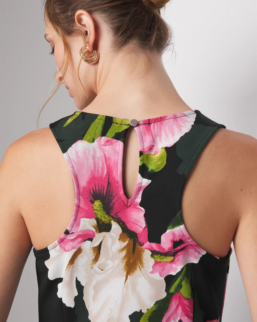 Sleeveless Matte Jersey Midi Dress click to view larger image.