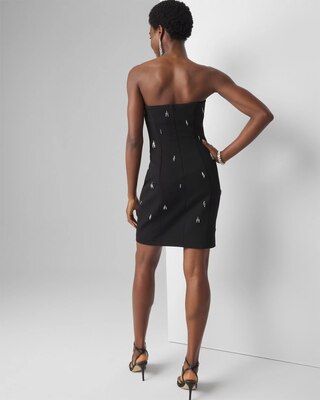 Strapless Embellished Mini Dress click to view larger image.