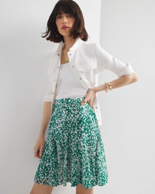 Floral Mini Skirt