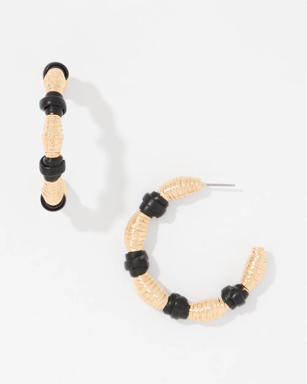 Corded Hoop Earrings