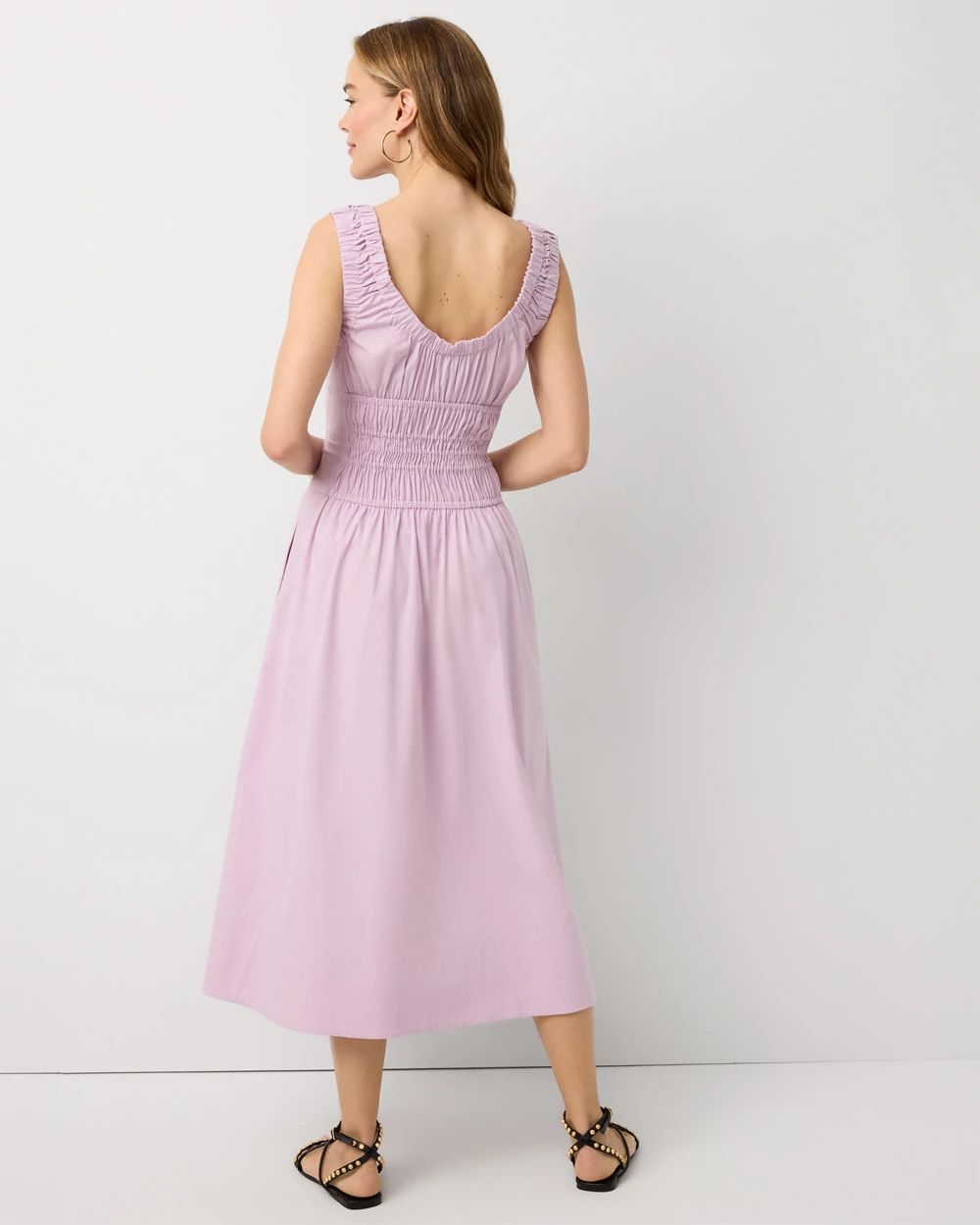 Ruched Tank Midi Dress click to view larger image.