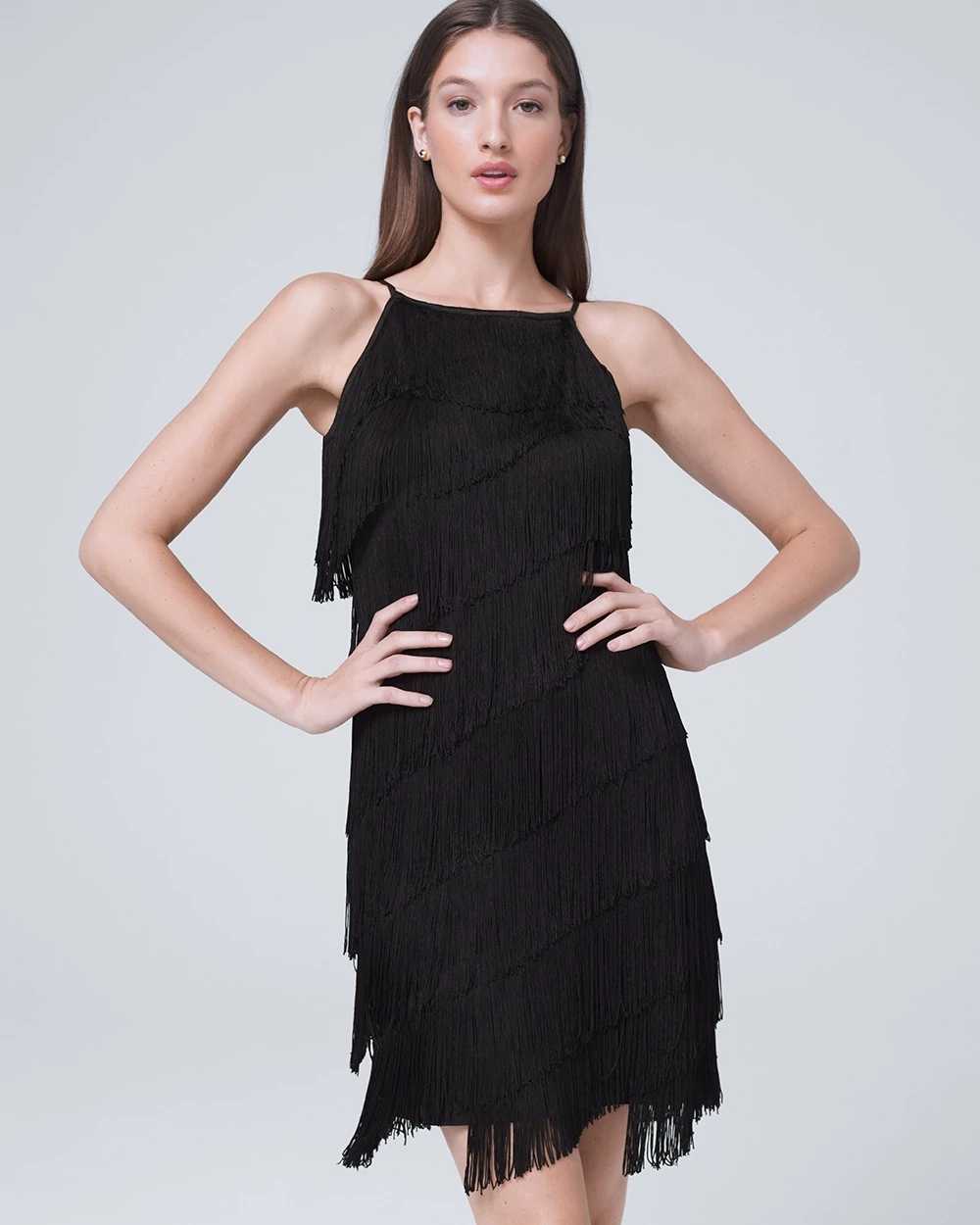 White house black clearance market fringe dress