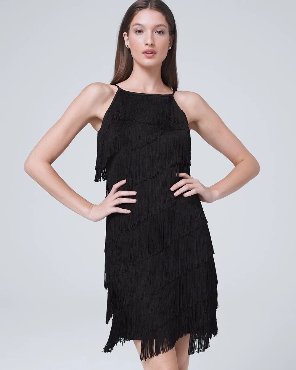 White house black shop market fringe dress