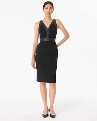 V-neck Sheath Dress