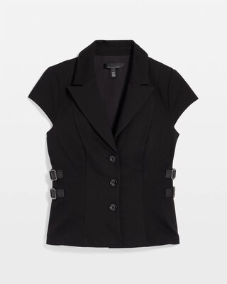Ponte Short Sleeve Blazer click to view larger image.