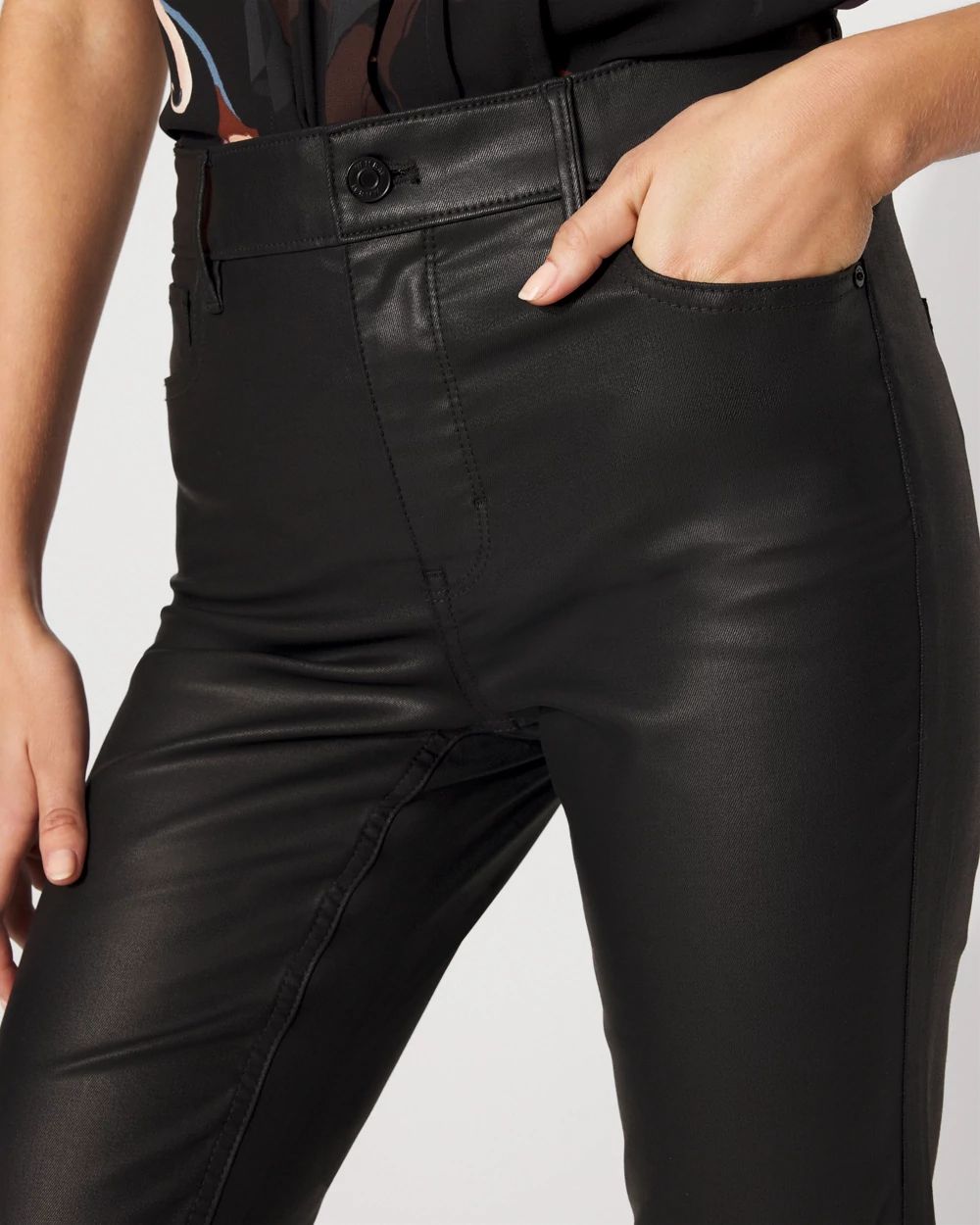 Coated Flare Jean