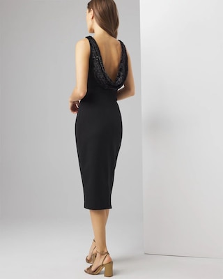 Draped Back Sheath Dress click to view larger image.