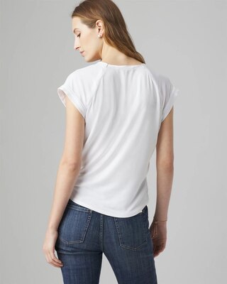 Woven Inset Tee click to view larger image.