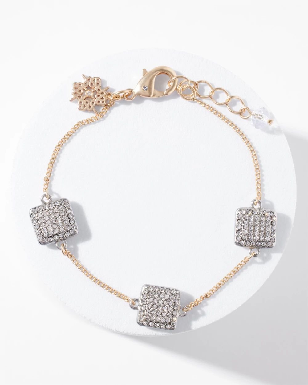 Crystal Gold Chain Bracelet