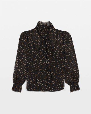 Chiffon Ruffle Blouse click to view larger image.