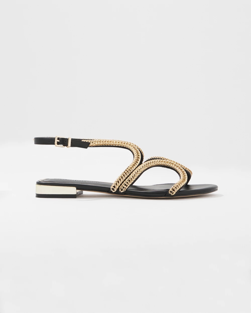 Chain Strap Flat Sandal