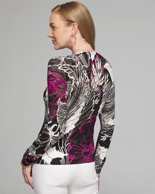Outlet WHBM Long Sleeve Pointelle Cardigan