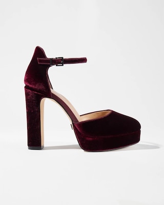 Port Velvet Platform Pump
