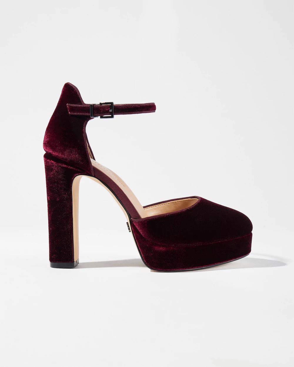 Port Velvet Platform Pump