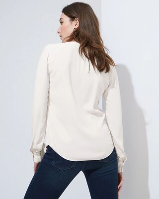 Outlet WHBM Soft Button-Down Shirt