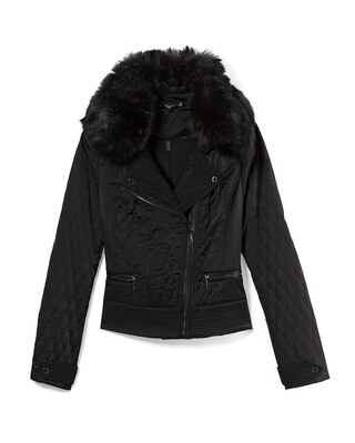 Faux Fur Collar Puffer