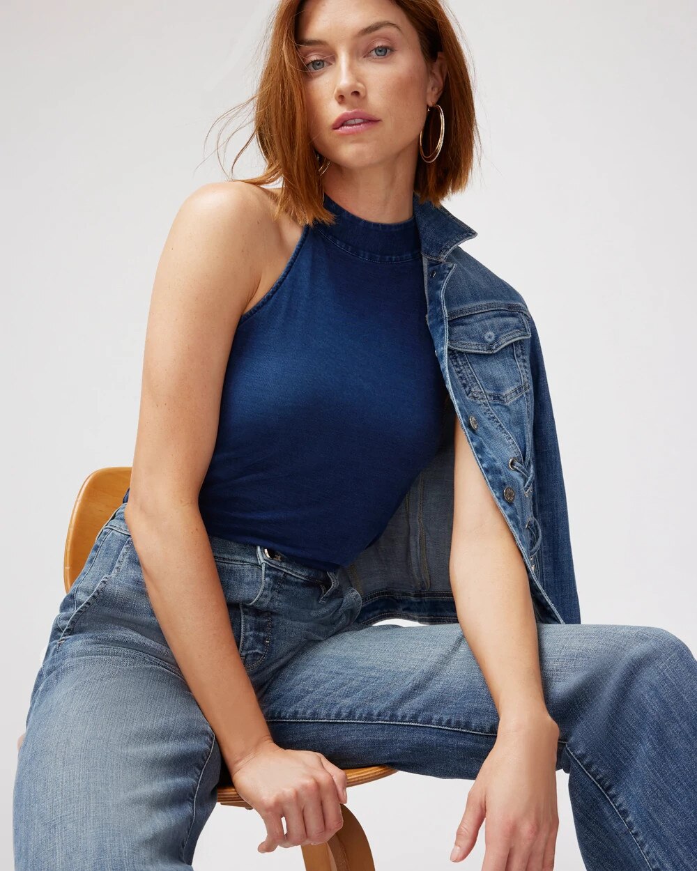 Mock Neck Halter Top - image 2
