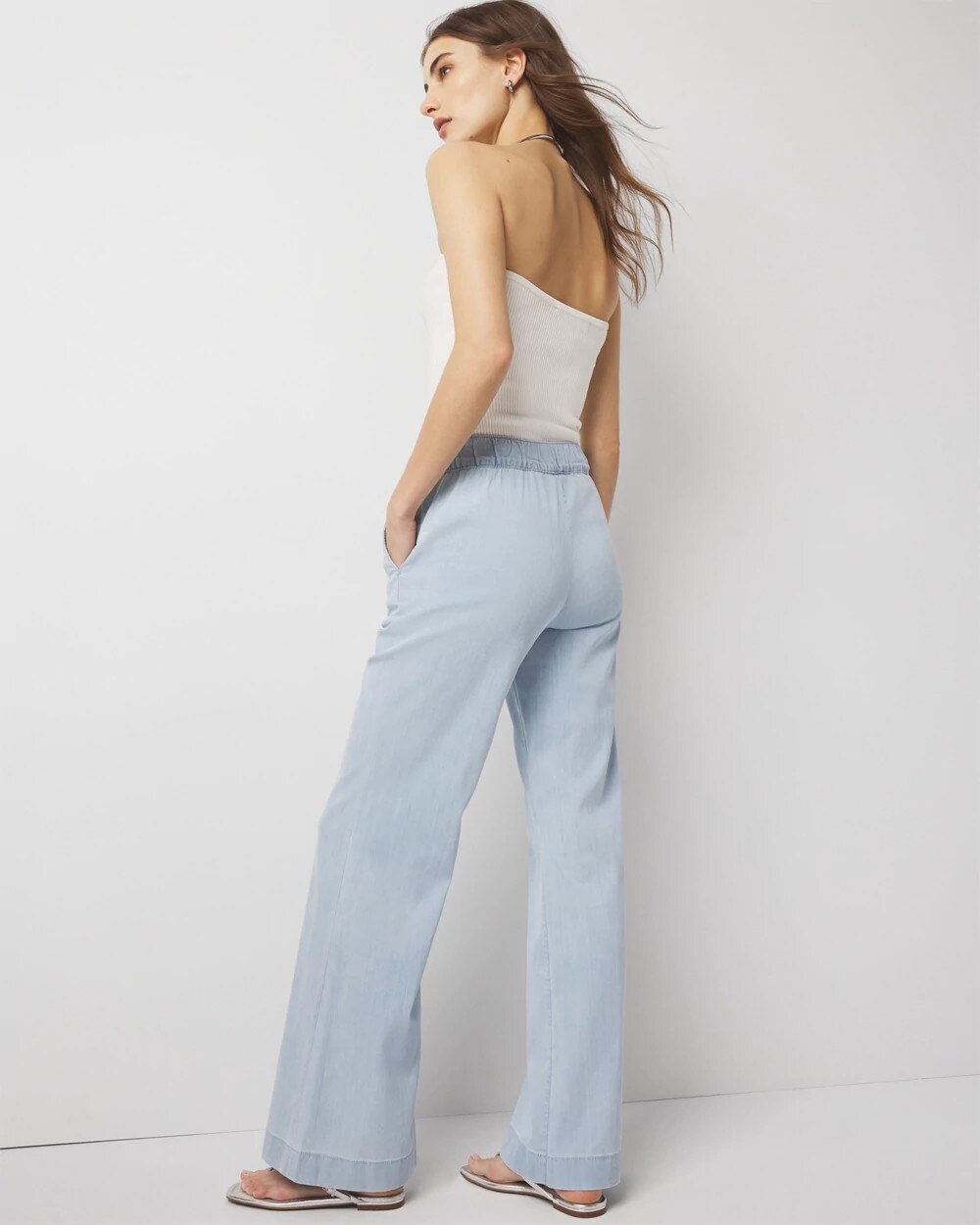 High-Rise Pull-On Wide Leg Jean - image 2
