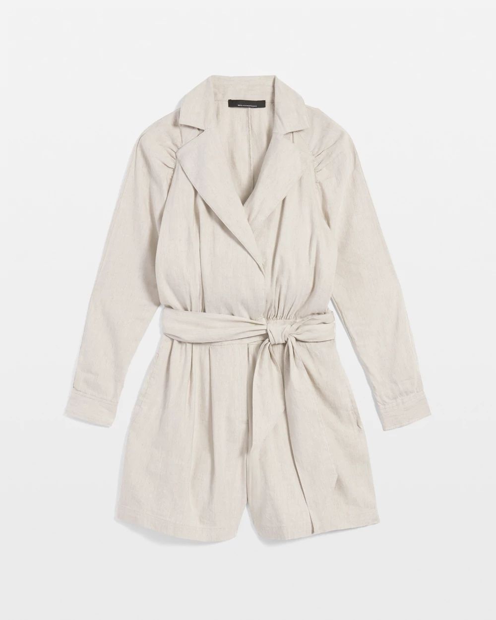 Linen-Blend Romper