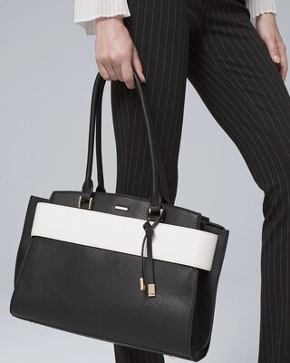 Convertible Two-Tone Tote