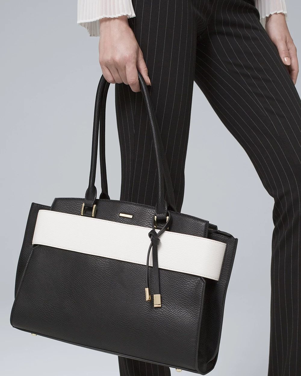Convertible Two-Tone Tote