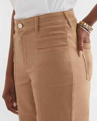 High-Rise Pret Double Pocket Wide-Leg Pant