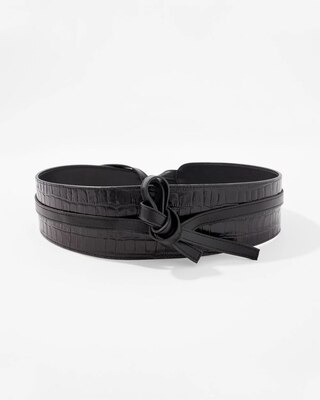 Faux Croc Obi Belt click to view larger image.