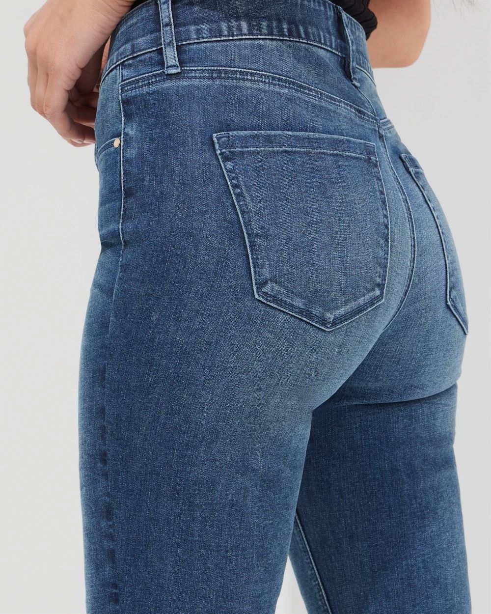 Outlet WHBM High-Rise Slim Jeans click to view larger image.