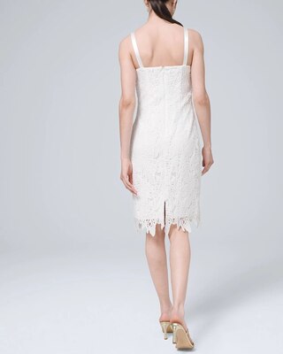 Leaf-Patterned Lace Dress