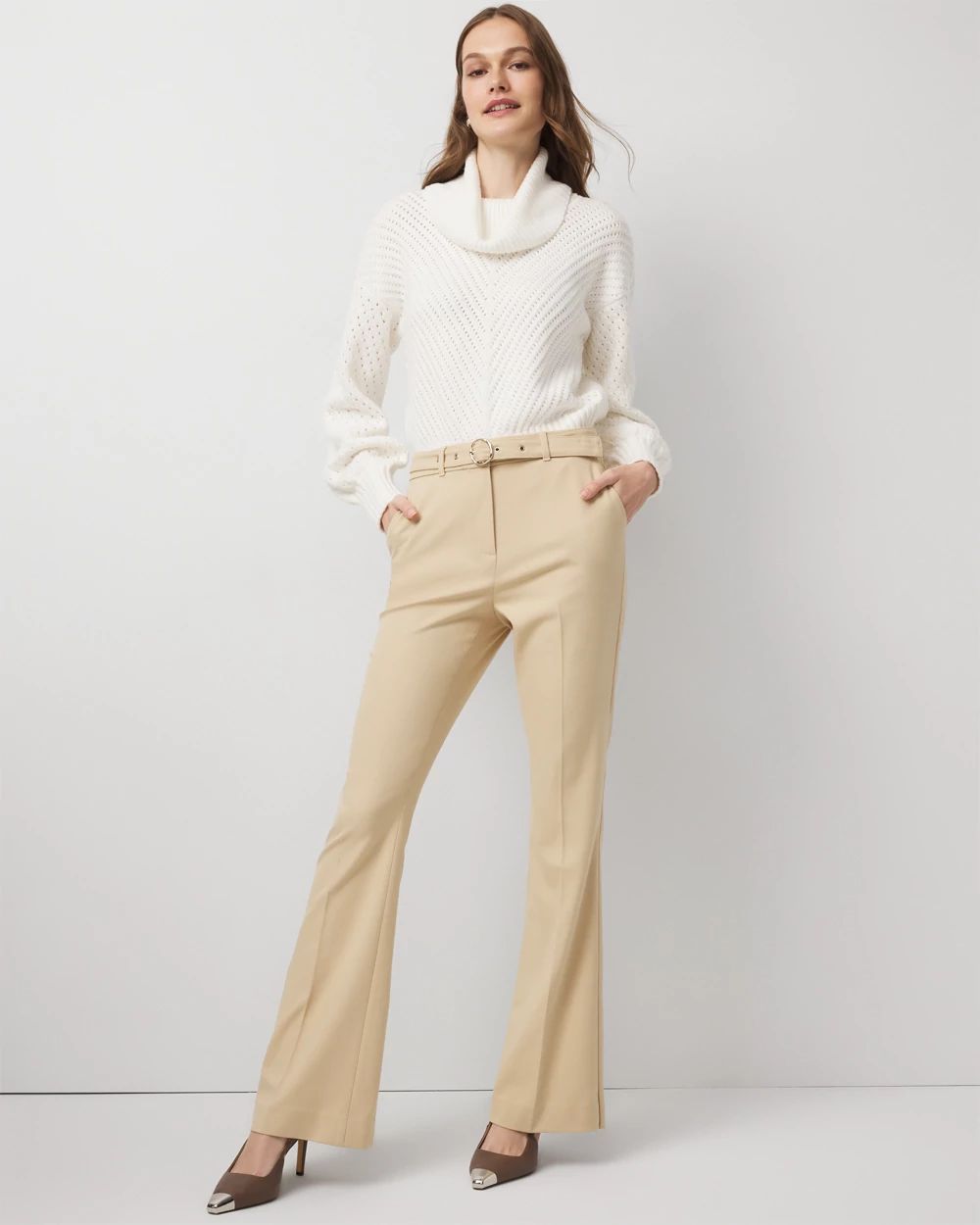 Petite Mid Rise Piper Flare Pant