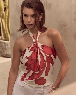 Satin Halter Top