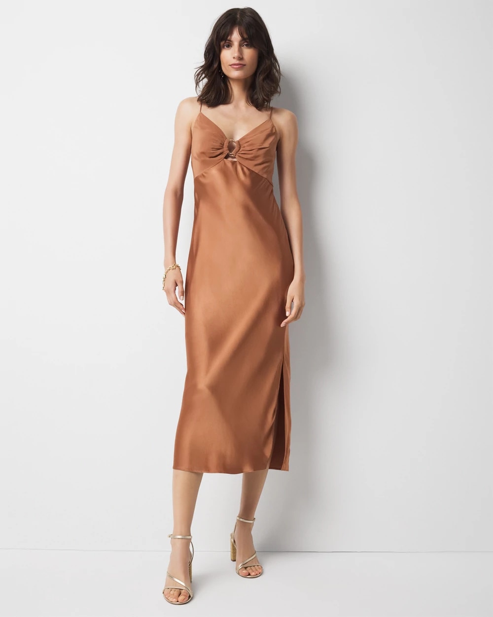 Satin Midi Dress
