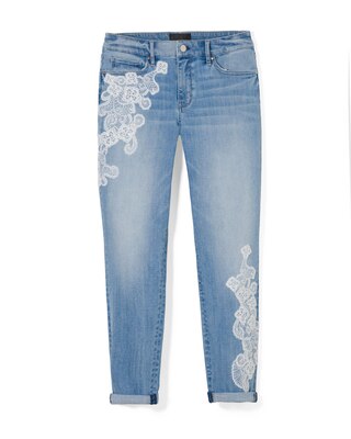 Mid-Rise Everyday Soft Denim™ Lace Girlfriend Jeans