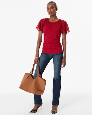 Flutter Sleeve Tee click to view larger image.