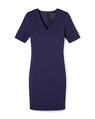 WHBM® AURA Short-Sleeve Sculpting Sheath Dress click to view larger image.
