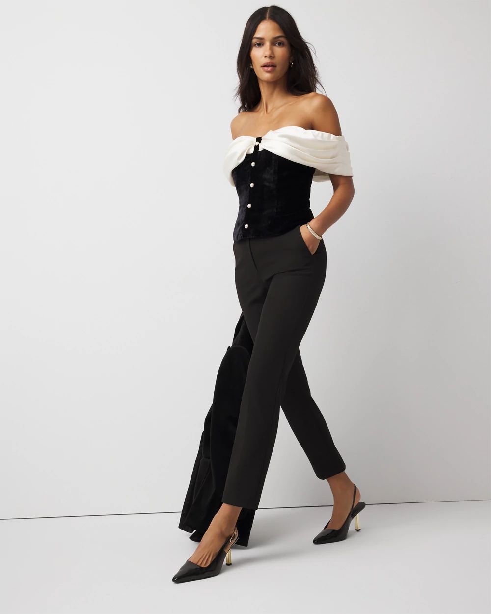 Satin + Velvet Bustier