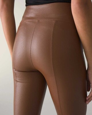 Petite Vegan Leather WHBM® Runway Legging click to view larger image.
