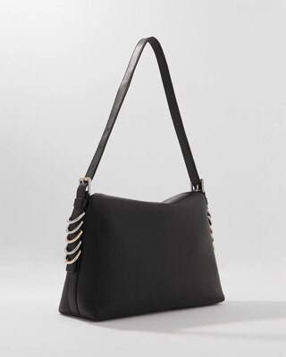 Textured Mixed Metal Tote Bag click to view larger image.