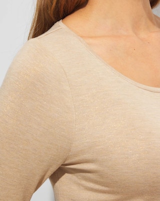 Outlet WHBM Long-Sleeve Scoop-Neck Tee