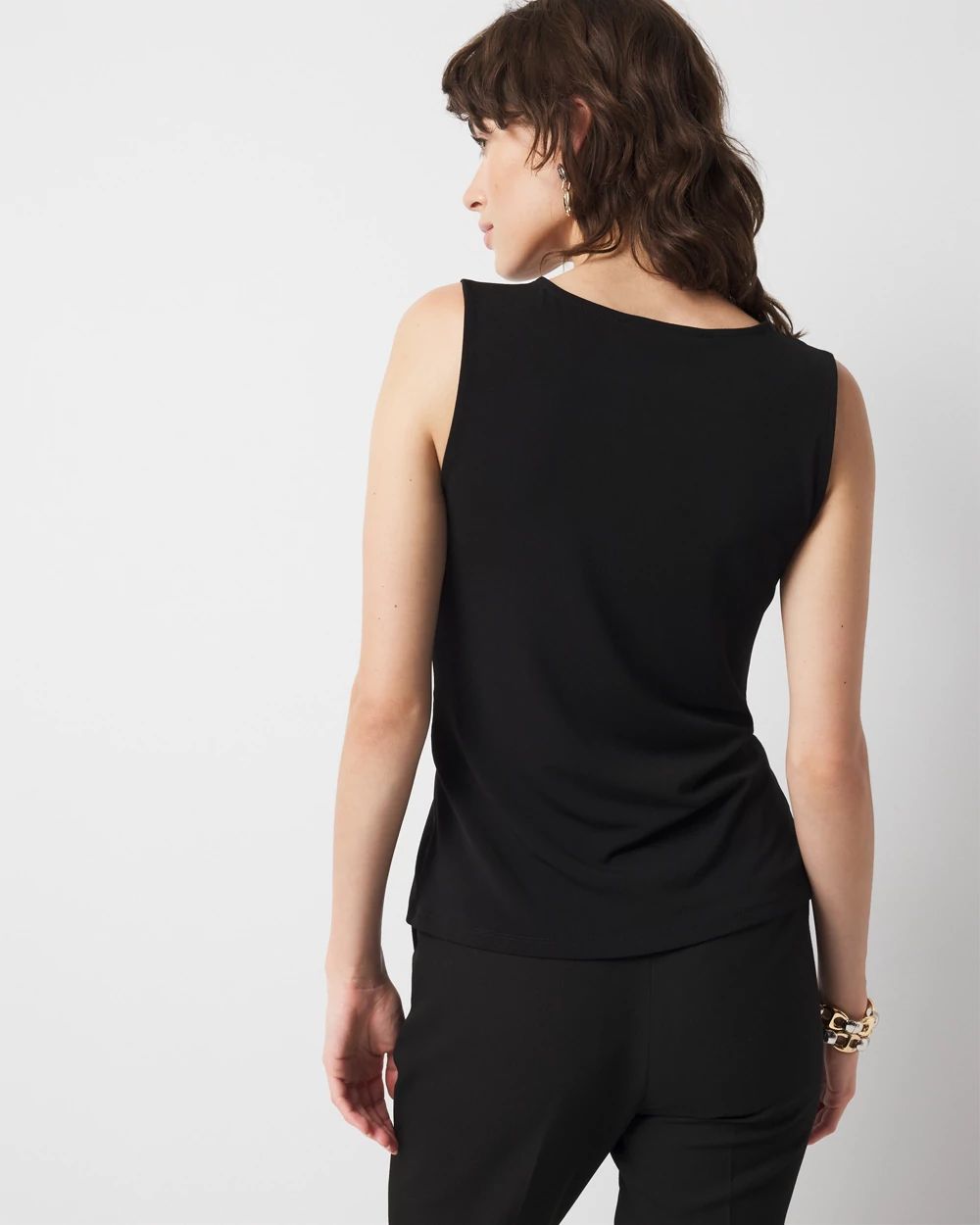 Ring Detail Ruched Tank