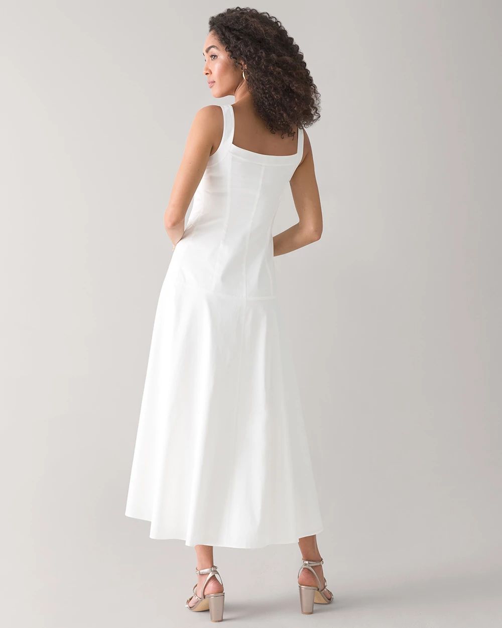 White Midi Sundress click to view larger image.