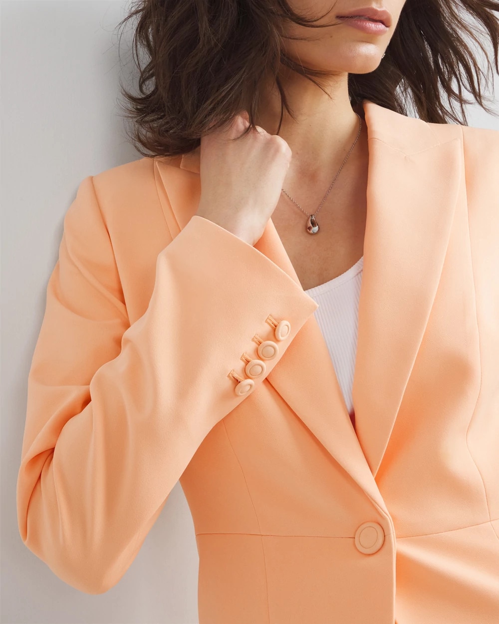 Waist Seam Fluid Blazer