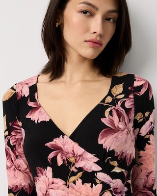 Sweetheart Neck Ruched Midi Dress click to view larger image.