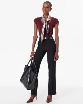 WHBM FORME™ Ribbed Scoop Neck Tee click to view larger image.