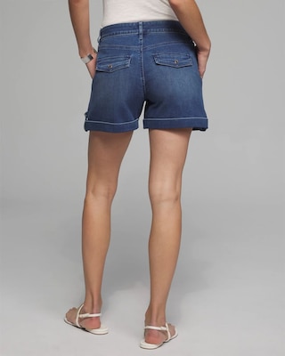 Outlet WHBM Denim Utility Short click to view larger image.