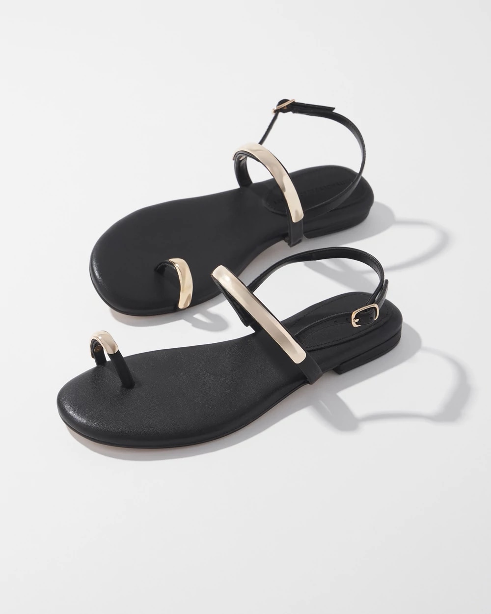 Gold Hardware Flat Sandal