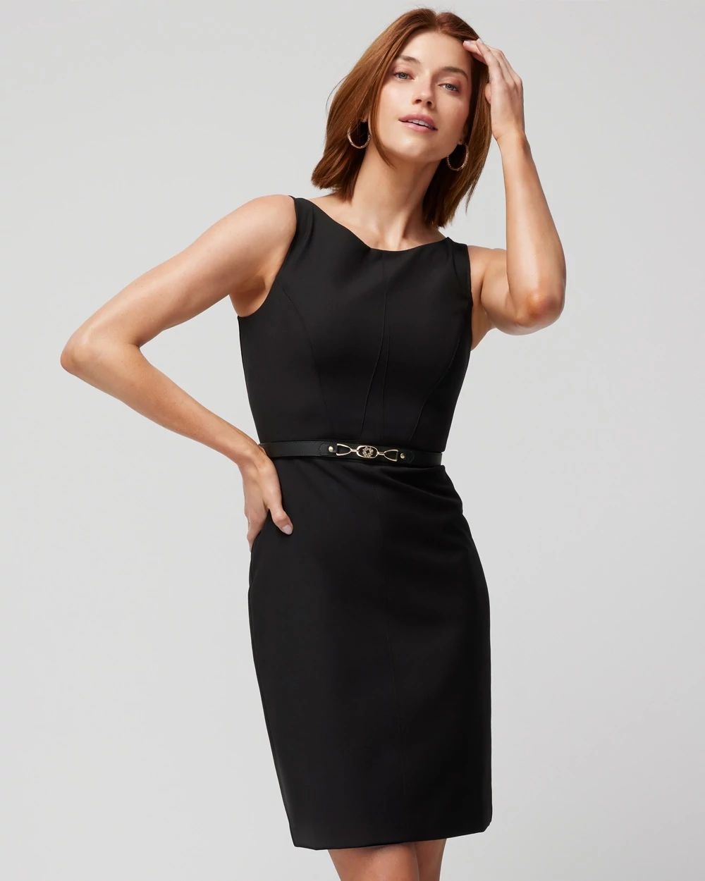 Black bateau dress sales