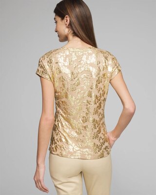 Outlet WHBM Scoop Neck Tee