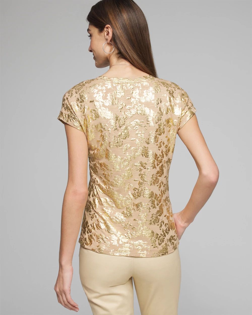 Outlet WHBM Scoop Neck Tee